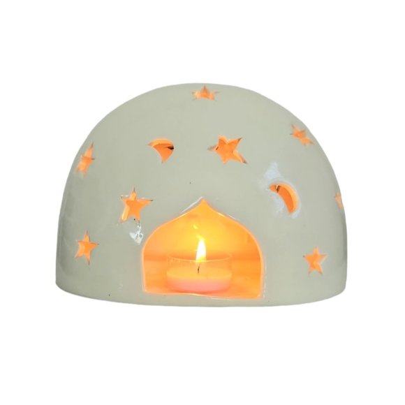 Vtg 1998 Ceramic Nativity Tealight Candle Holder Christmas Gift Collection EUC - Picture 4 of 11